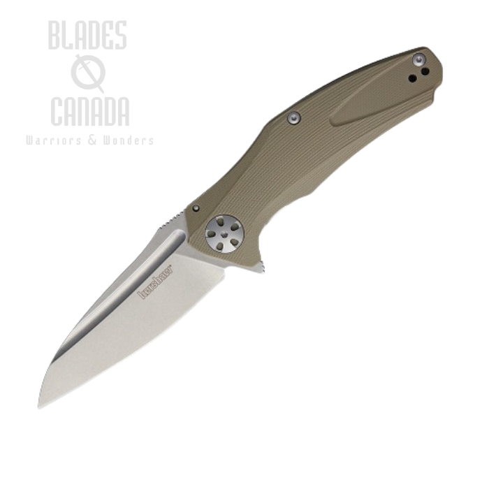 Kershaw Natrix KVT Flipper Sub-Framelock Knife, G10 Tan, K7007TAN
