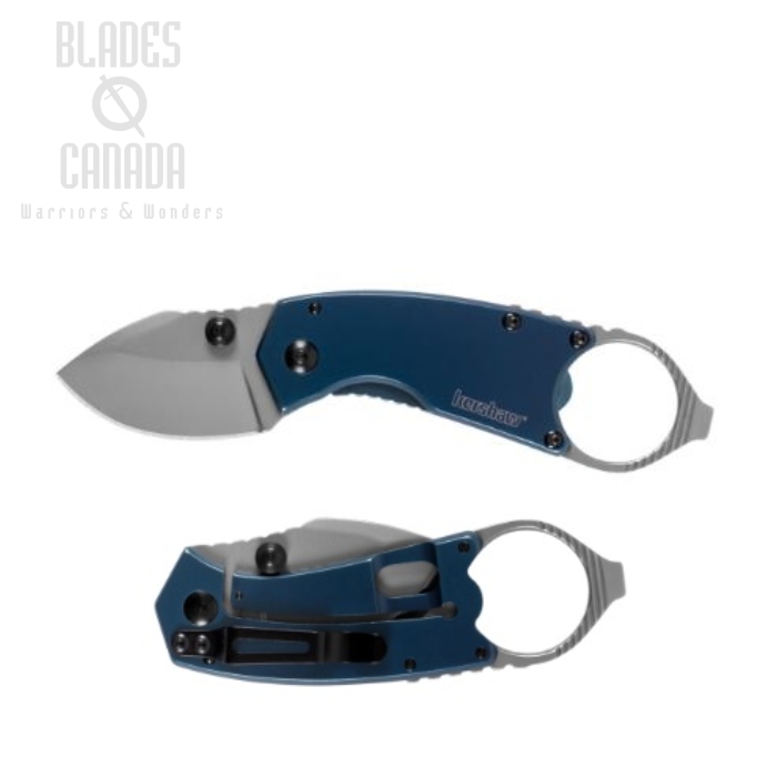 Kershaw Antic Framelock Folding Knife, Stainless Blue Handle, 8710X