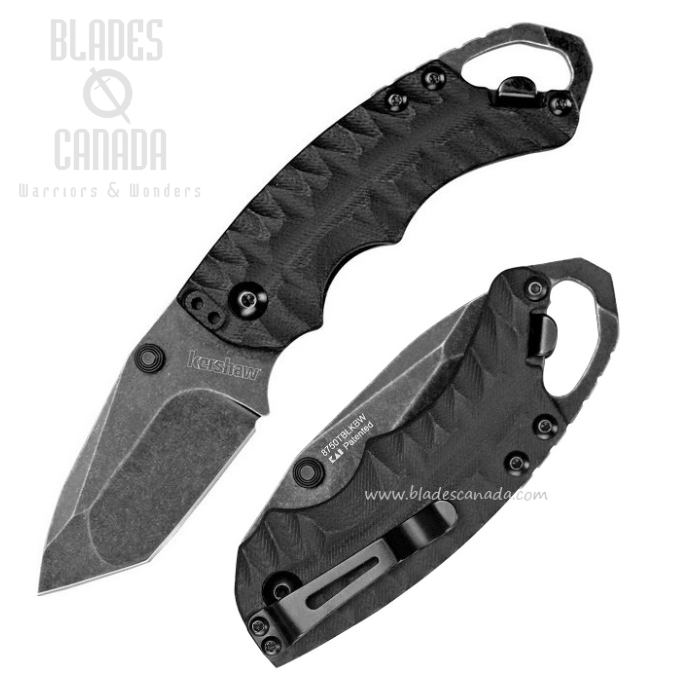 Kershaw Shuffle II Folding Knife, Tanto Blade, GFN Black, K8750TBLKBW