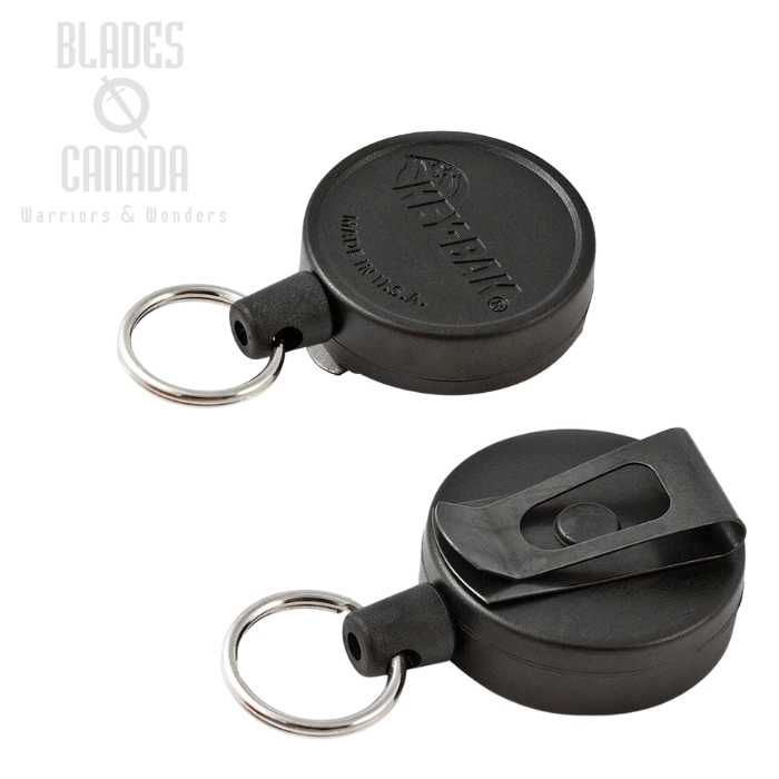 KEY-BAK Keyring 36" Polyester Cord with Swivel Belt Clip