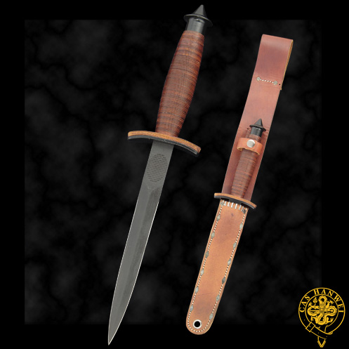 Hanwei V-42 WWII Dagger Fixed Blade Knife, Double-Edged, KH2124 - Click Image to Close