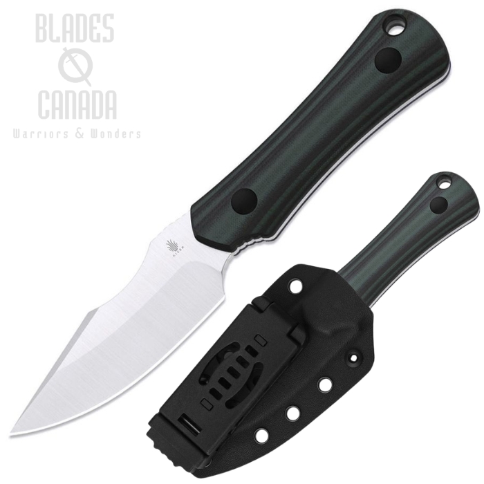 Kizer Bone Fixed Blade Knife, AEB-L Satin, G10 Black/Green, Kydex Sheath, 1122A3 (image for) Kizer Bone Fixed Blade Knife, AEB-L Satin, G10 Black/Green, Kydex Sheath, 1122A3