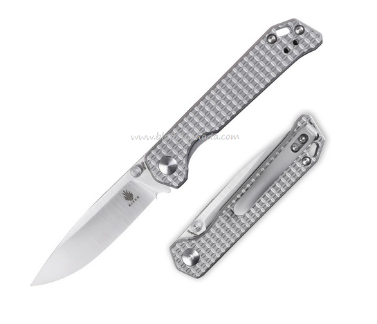 Kizer Begleiter Mini Folding Knife, M390 Satin, Titanium, 3458RA2