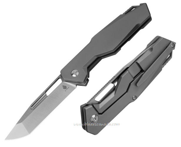 Kizer Beyond Framelock Knife, S35VN Satin, Titanium Gray, KI3678A1