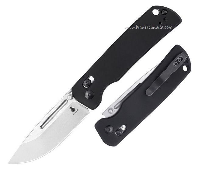 Kizer Escort Clutch Folding Knife, 20CV SW, Aluminum Black, 4481A1