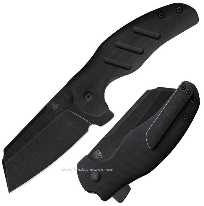 Kizer C01E Flipper Folding Knife, S35VN, Carbon Fiber, 4488A3