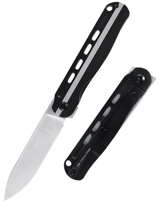 Kizer Latt Vind Flipper Framelock Knife, CPM S35VN, Titanium, 4567A1
