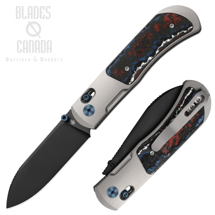 (image for) Kizer Tycho Clutch Lock Folding Knife, M390 Black, Titanium/Fat Carbon, 4761A2
