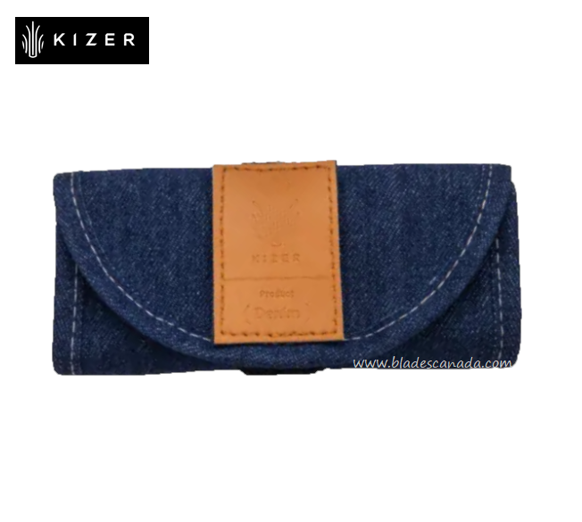 Kizer Denim Knife Roll, 4 Knife Capacity, D001