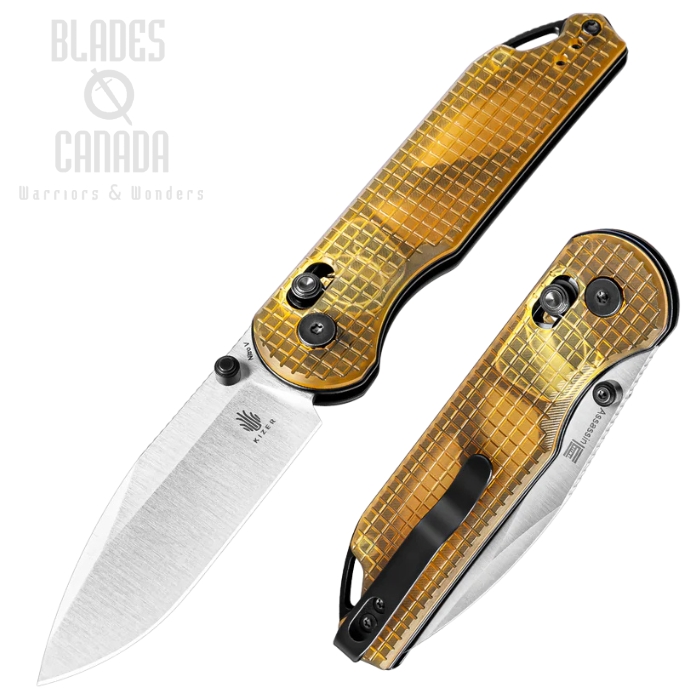 Kizer Assassin Clutch Lock Folding Knife, Nitro-V Satin, PEI Handle, V3549A1