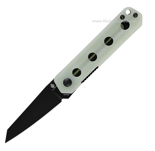 Kizer Converse Flipper Folding Knife, 154CM, G10 Jade, V3595C1