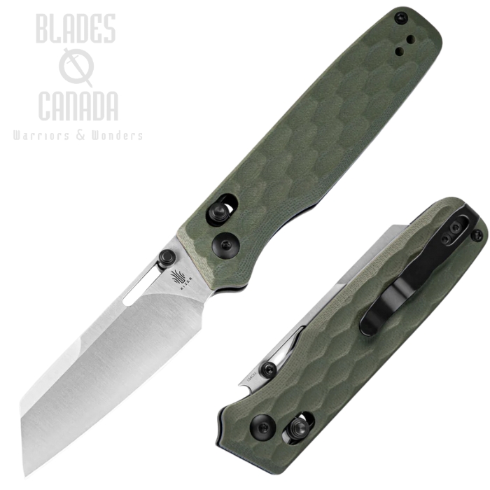 Kizer Task Clutch Lock Folding Knife, 154CM Satin, G10 OD Green Textured, KIV3641C3 Kizer Task Clutch Lock Folding Knife, 154CM Satin, G10 OD Green Textured, KIV3641C3