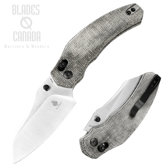 Kizer Bulldog Clutch Lock Folding Knife, 154CM Blade, Micarta, V3672C2 Kizer Bulldog Clutch Lock Folding Knife, 154CM Blade, Micarta, V3672C2