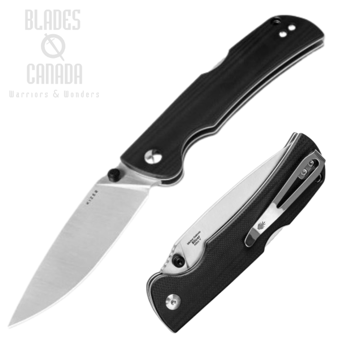 Kizer Slicer Back Lock Folding Knife, Nitro-V Satin, G10 Black, V4538A1 Kizer Slicer Back Lock Folding Knife, Nitro-V Satin, G10 Black, V4538A1
