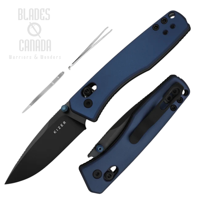 Kizer Aegis Clutch Lock Folding Knife, AEB-L Satin, Micarta Black, V3774A3
