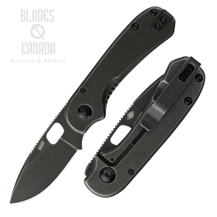 Knafs Lander 5 Framelock Folding Knife, Black Stonewash Blade, Cold Forged Steel Handle, 00325 (image for) Knafs Lander 5 Framelock Folding Knife, Black Stonewash Blade, Cold Forged Steel Handle, 00325