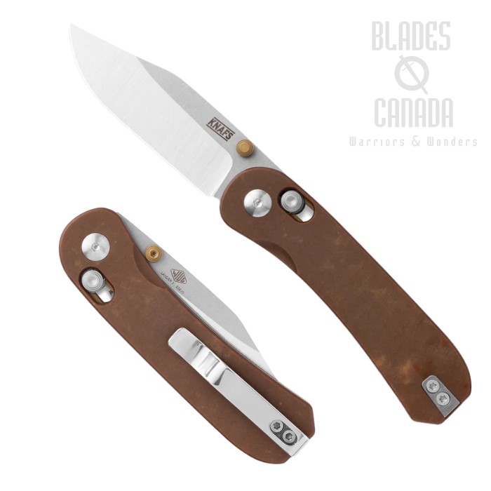 Knafs Lander 3 Clutch Lock Fodling Knife, S35VN Stonewash, Paper Micarta, 00392
