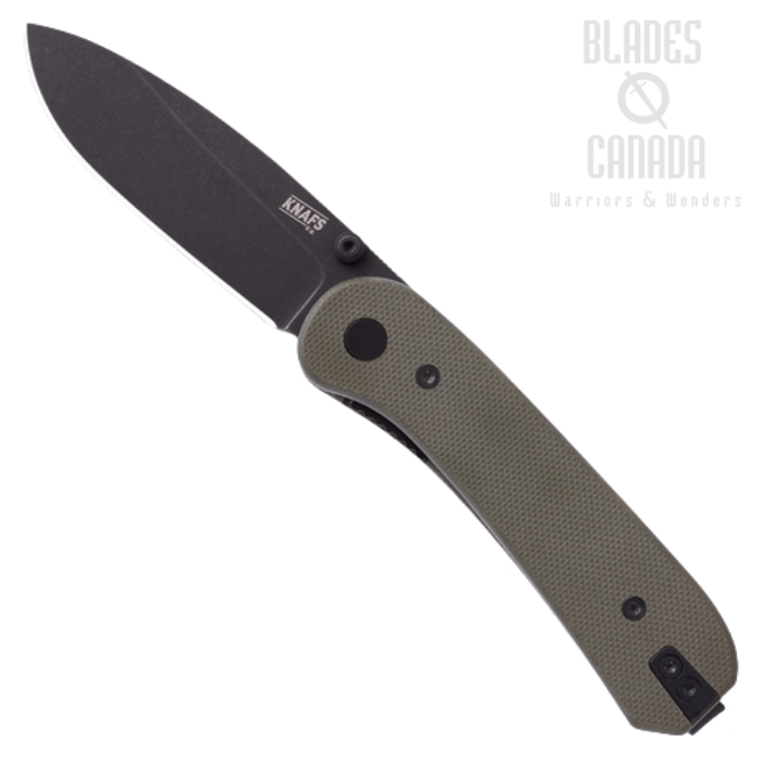 Knafs Lander 1 Folding Knife, D2 Black, G10 Green, 00376