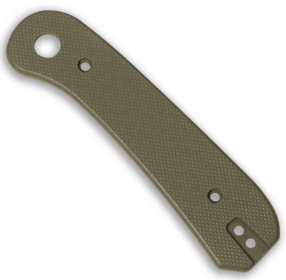 Knafs Lander 1 Knife Scales, Flat G10 OD Green, 00081