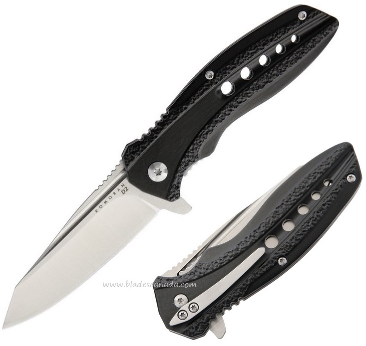 Komoran Flipper Folding Knife, D2 Steel, Assisted Opening, KO016 - Click Image to Close