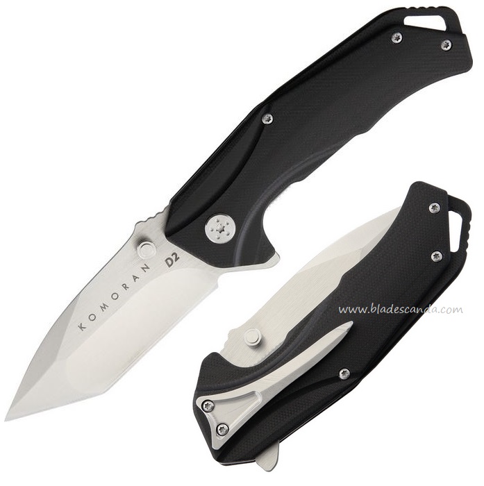 Komoran Flipper Folding Knife, D2 Steel, Micarta Handle, KO017 - Click Image to Close