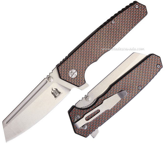 Komoran KO021 Flipper Folding Knife, Stainless, G10, KO021