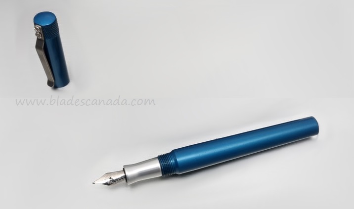 Karas Kustoms Fountain K Aluminum - Blue Body/Silver Grip