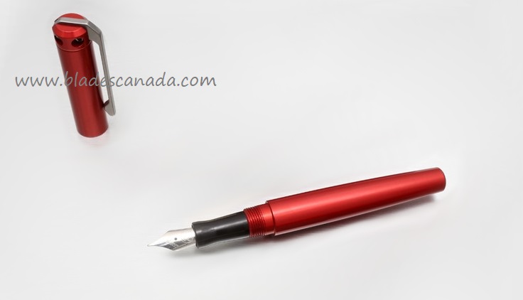 Karas Kustoms Ink Fountain Aluminum - Red Body/Black Grip