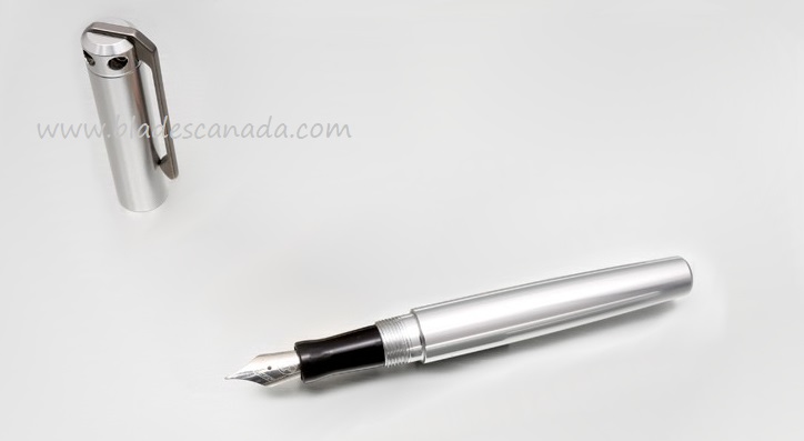 Karas Kustoms Ink Fountain Aluminum -Silver Body/Black Grip[Med]