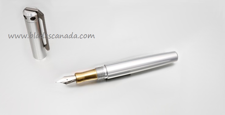 Karas Kustoms Ink Fountain Aluminum -Silver Body/Brass Grip