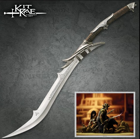 Kit Rae Mithrodin Sword, Leather Wrapped, KR0025