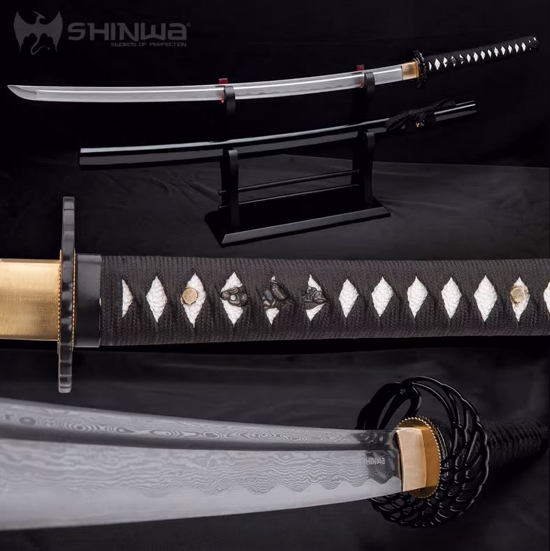 Shinwa Royal Warrior Katana, Forged & Folded Steel, KZ214DZ