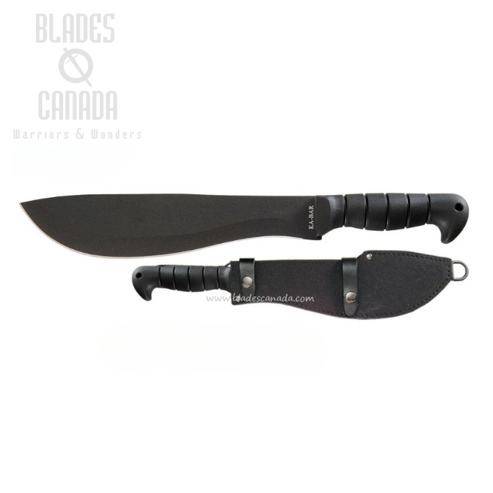Ka-Bar Cutlass Machete, SK5 Steel, Leather/Cordura Sheath, 1248