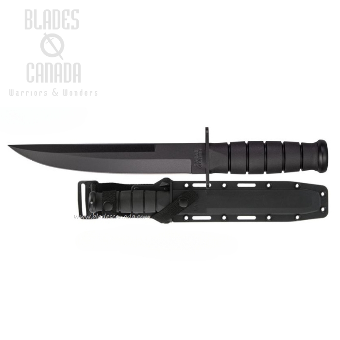 Ka-Bar Modified Tanto Fixed Blade Knife, 1095 Cro-Van, Hard Sheath, Ka1266