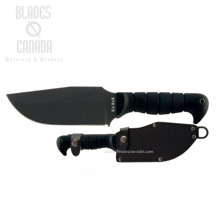 Ka-Bar Heavy Duty Warthog Fixed Blade Knife, SK5 Steel, Hard Plastic/Cordura sheath, 1278