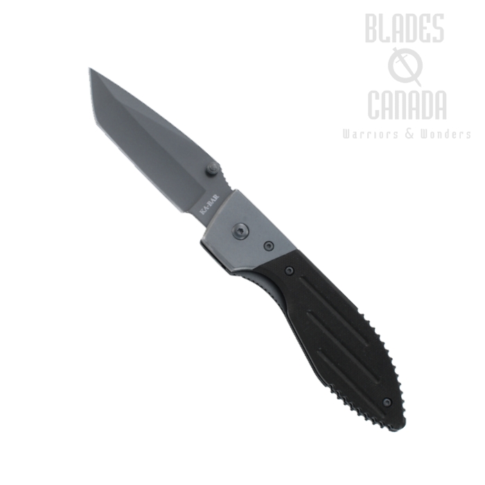 Ka-Bar Warthog Folding Knife, Tanto, G10 Black, 3074