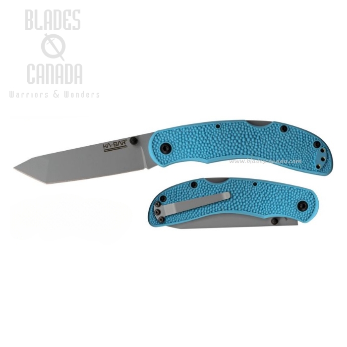 Ka-Bar USSF Corser Folding Knife, AUS 8A, GFN Blue, 5698SF