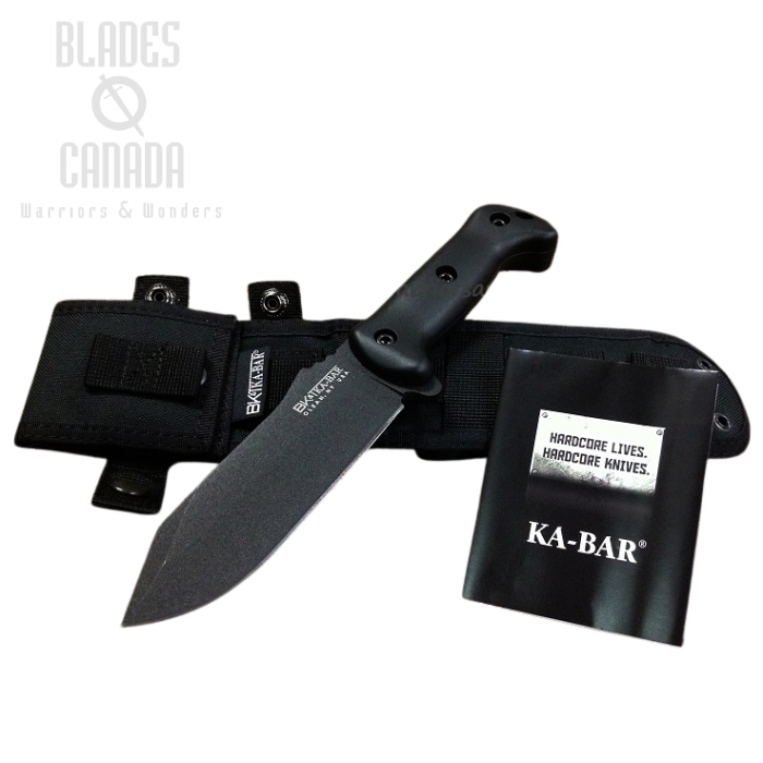 Ka-Bar Becker Crewman Fixed Blade Knife, 1095 Cro-Van, BK10
