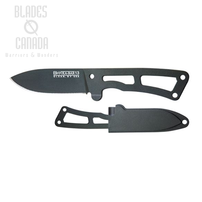 Ka-Bar Becker Remora Gen 2 Fixed Blade Neck Knife, 1095 Cro-Van, Hard Sheath, BK13