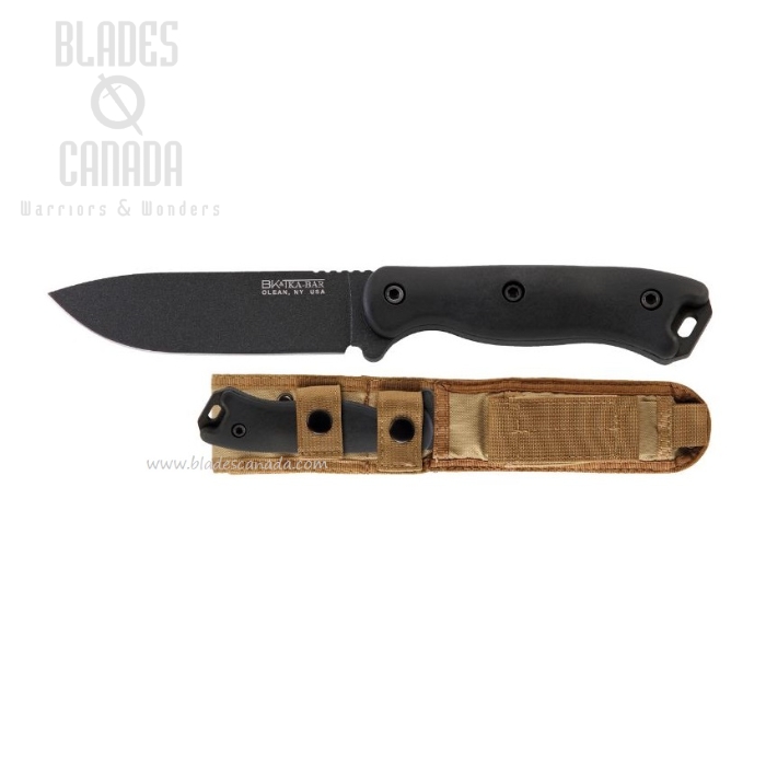 Ka-Bar Becker Short Fixed Blade Knife, 1095 Cro-Van, Polyester Sheath, KaBK16