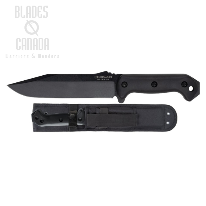 Ka-Bar Becker Combat Utility Fixed Blade Knife, 1095 Cro-Van, Cordura Sheath, BK7