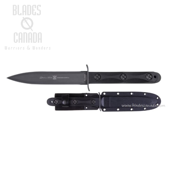 Ka-Bar John Ek Commando Model 4 Fixed Knife, Hard Sheath, EK44