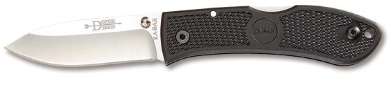 Ka-Bar Dozier Hunter Folding Knife, AUS 8A, Zytel Black, Ka4062 - Click Image to Close