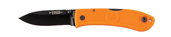 Ka-Bar Dozier Hunter Folding Knife, AUS 8A, Blaze Orange, 4062BO