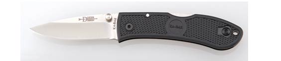 Ka-Bar Mini Dozier Hunter Folding Knife, AUS 8A, Zytel Black, Ka4072