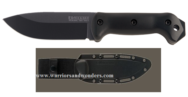 Ka-Bar Becker Campanion Fixed Blade Knife, 1095 Cro-Van, Hard Sheath, KaBK2