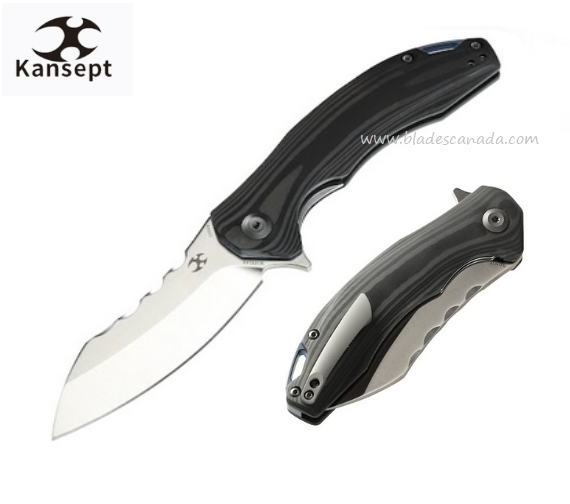 Kansept Spirit Flipper Folding Knife, CPM S35VN, Carbon Fiber, K1002A8 - Click Image to Close