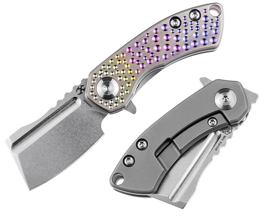 Kansept Mini Korvid Flipper Framelock Knife, CPM S35VN, Titanium Gradient, K3030A5K3030A5