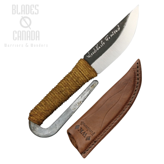 (image for) Kellam HM10 Fixed Blade Pocket Knife, Leather Sheath