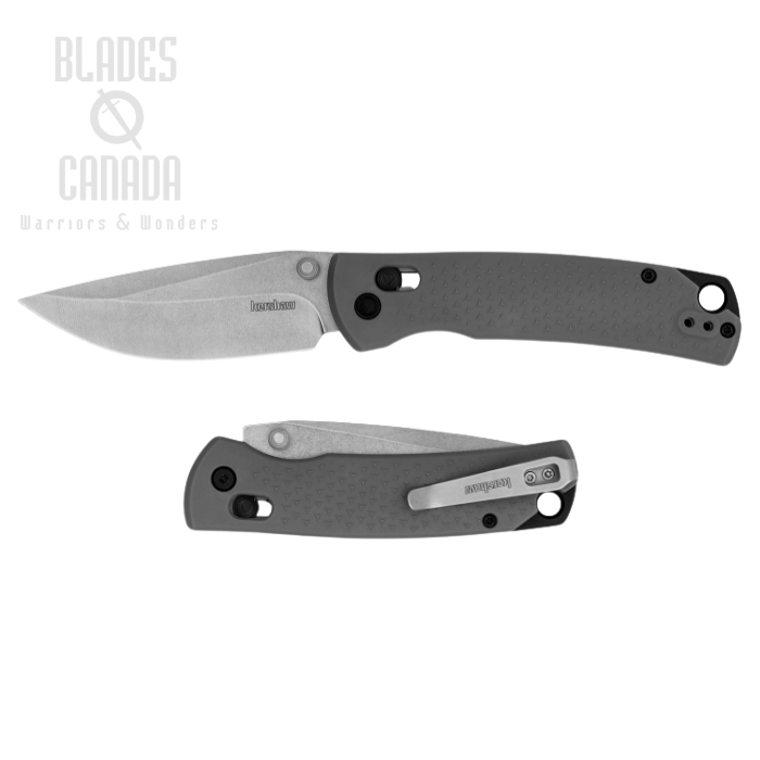 Kershaw Sequence DuraLock Folding Knife, Stonewash Blade, Nylon Gray, 1426